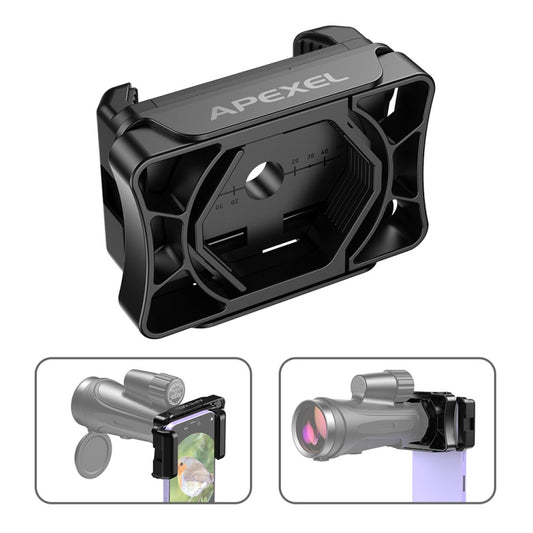 APEXEL APL-F002 Dual Monocular Bird Watching Camera Universal Eyepiece Connector Phone Accessories(Black) - Lens & Accessories by APEXEL | Online Shopping South Africa | PMC Jewellery