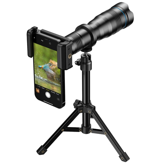 Apexel APL-36XJJ020 36X HD Telescope Universal Telephoto Phone Lens + Clip + Tripod Set - Macro & Wide-angle by APEXEL | Online Shopping South Africa | PMC Jewellery