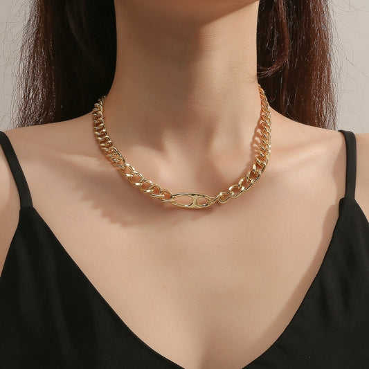 Punk Vintage Velvet Clavicle Chain Metal Rock Necklace, Spec: N2211-11 - Clothing & Beauty by PMC Jewellery | Online Shopping South Africa | PMC Jewellery