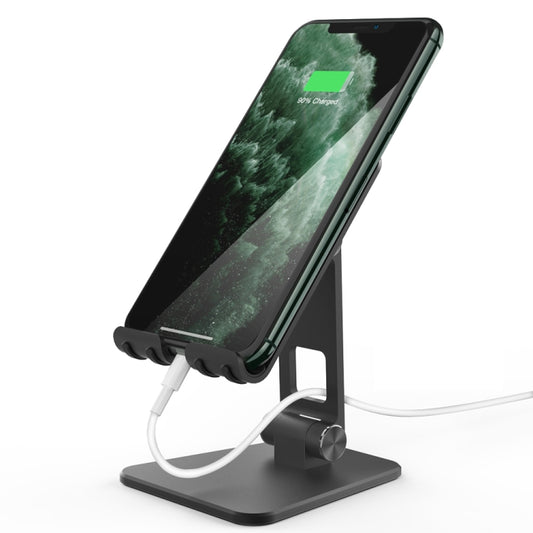 AhaStyle ST01 Double Swivel Aluminum Alloy Convenient Phone Charging Stand Base(Black) - Desktop Holder by AhaStyle | Online Shopping South Africa | PMC Jewellery