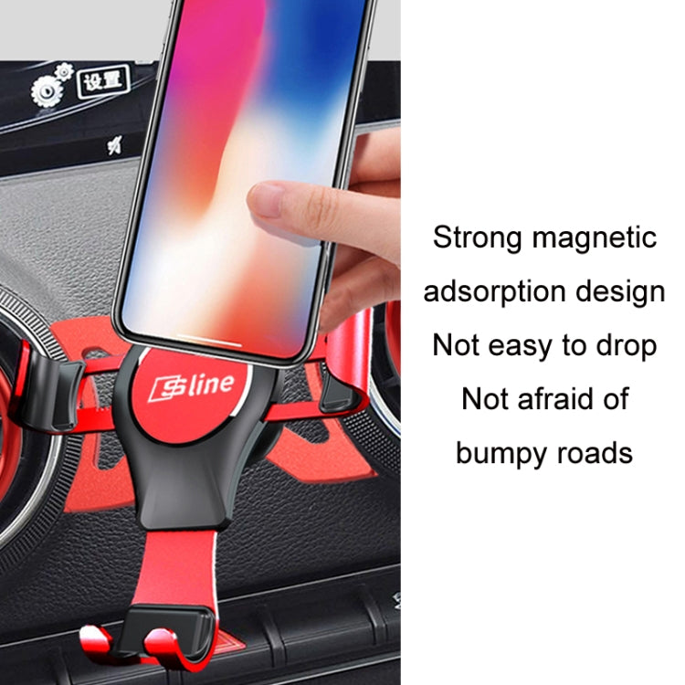 For Audi Car Strong Magnetic Phone Holder(A3/S3 Stand 1 black) - Car Holders by PMC Jewellery | Online Shopping South Africa | PMC Jewellery