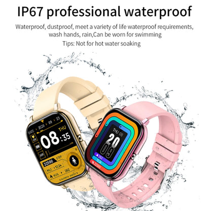 H10 1.69 inch Screen Bluetooth Call Smart Watch, Support Heart Rate/Blood Pressure/Sleep Monitoring, Color: Gold Net+Silicone - Smart Wear by PMC Jewellery | Online Shopping South Africa | PMC Jewellery