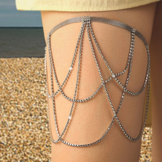 Layered Thigh Chain Women Body Chain, Color: SKU6263 - Anklets by PMC Jewellery | Online Shopping South Africa | PMC Jewellery
