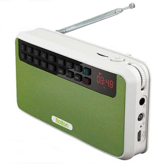 Rolton E500 Bluetooth Speaker 2.1-Channel Built-In Microphone Supports FM Radio(Green) - Mini Speaker by Rolton | Online Shopping South Africa | PMC Jewellery