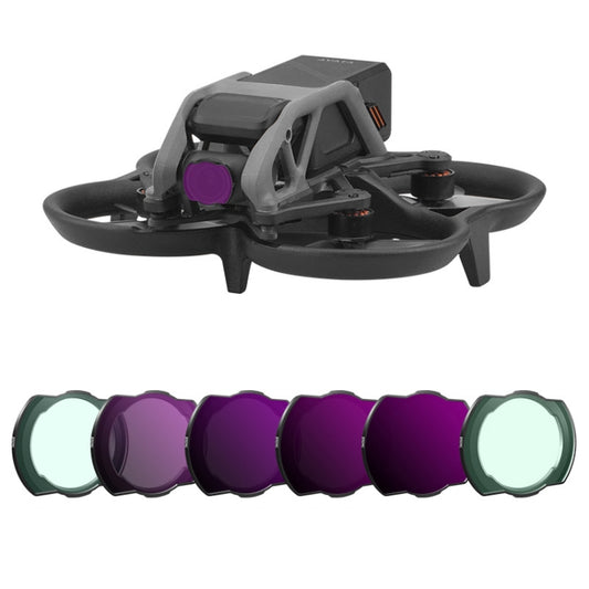 For DJI Avata BRDRC Filter O3 Image Transmission Lens Accessories, Color: 6 pcs/set UV+CPL+ND8+ND16+ND32+ND64) -  by BRDRC | Online Shopping South Africa | PMC Jewellery