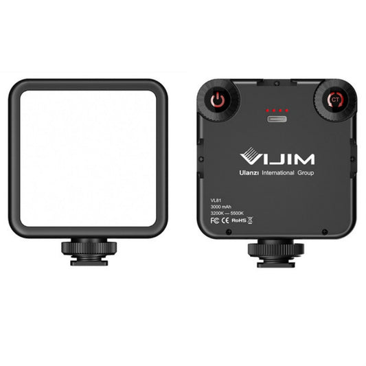 VIJIM VL81 Portable Three Cold and Hot Shoes Dual Color Temperature Fill Light Shooting Recording Lighting Light -  by VIJIM | Online Shopping South Africa | PMC Jewellery