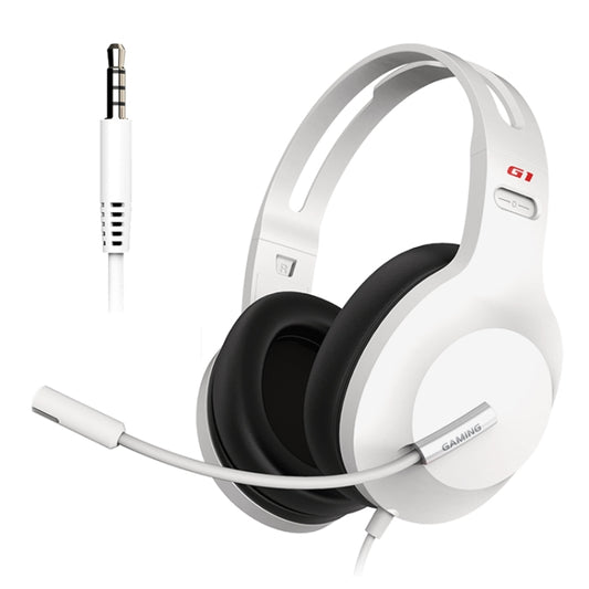 Edifier HECATE G1 Standard Edition Wired Gaming Headset with Anti-noise Microphone, Cable Length: 1.3m(White) - Multimedia Headset by Edifier | Online Shopping South Africa | PMC Jewellery