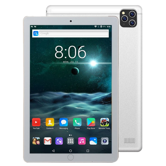 BDF A10 3G Phone Call Tablet PC, 10 inch, 1GB+16GB, Android 5.1, MTK6592 Octa Core Cortex-A7, Support Dual SIM & Bluetooth & WiFi & GPS, EU Plug(Silver) - BDF by BDF | Online Shopping South Africa | PMC Jewellery