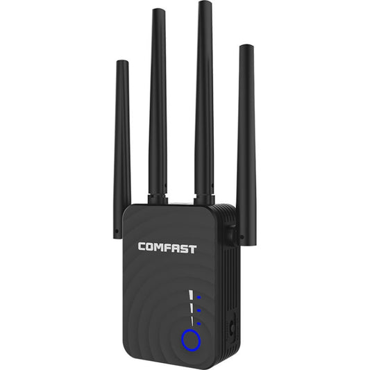 COMFAST CF-WR754AC 1200Mbps Dual-band Wireless WIFI Signal Amplifier Repeater Booster Network Router with 4 Antennas - Broadband Amplifiers by COMFAST | Online Shopping South Africa | PMC Jewellery