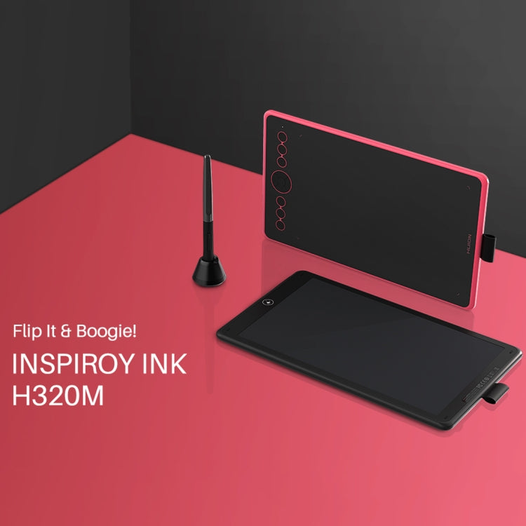 HUION Inspiroy Ink H320M 5080 LPI Art Drawing Tablet for Fun, with Battery-free Pen & Pen Holder(Red) -  by HUION | Online Shopping South Africa | PMC Jewellery