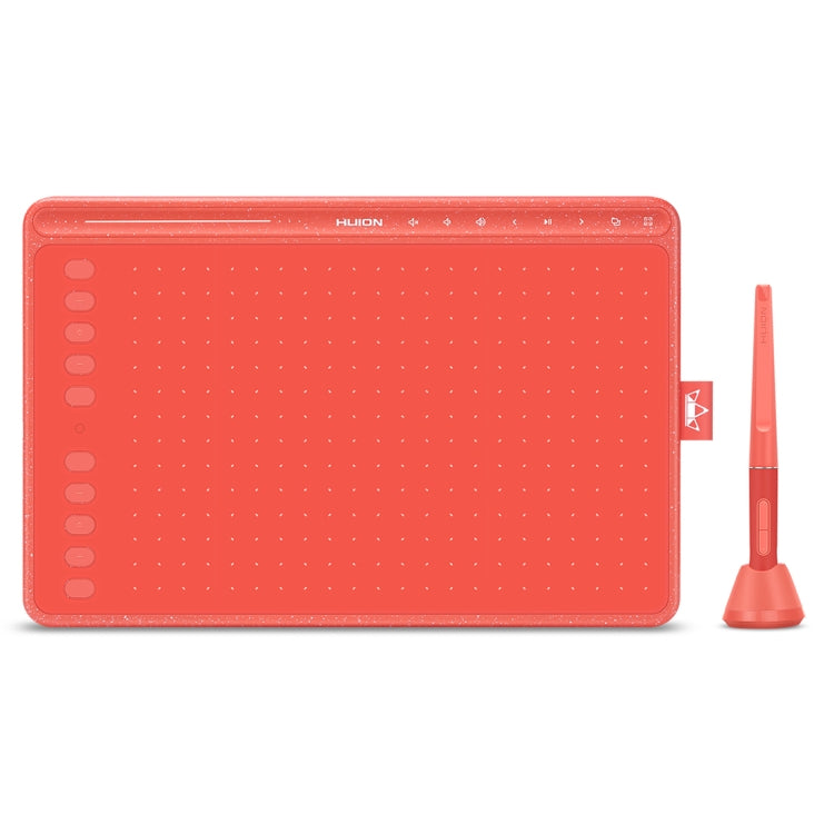 HUION HS611 5080 LPI Touch Strip Art Drawing Tablet for Fun, with Battery-free Pen & Pen Holder (Red) -  by HUION | Online Shopping South Africa | PMC Jewellery