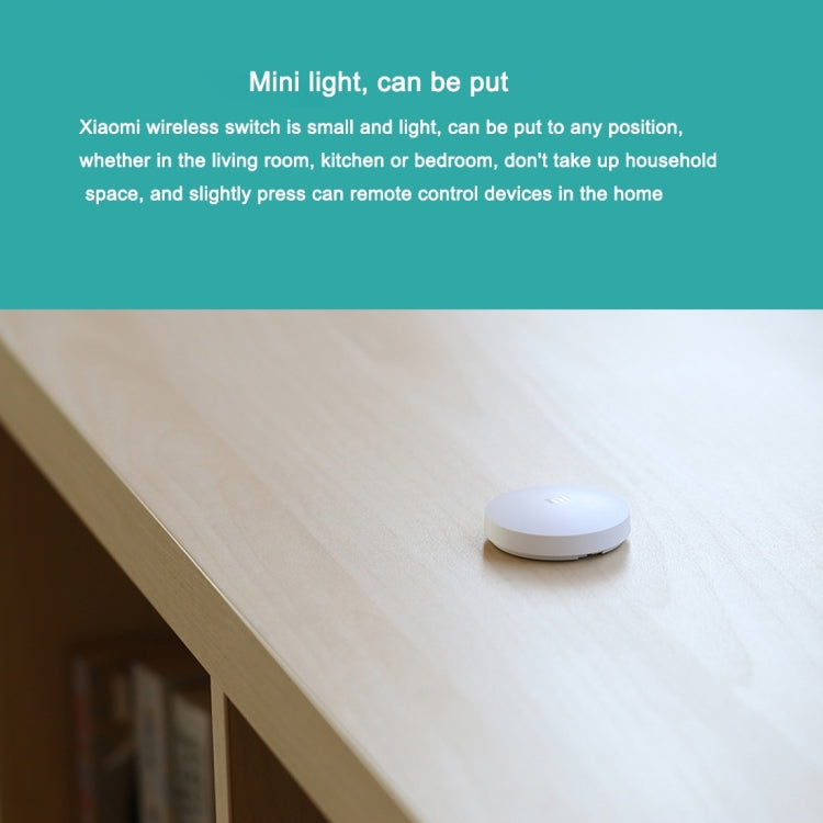 Original Xiaomi Mijia Intelligent Mini Wireless Switch for Xiaomi Smart Home Suite Devices,,with the Xiaomi Multifunctional Gateway Use (CA1001) - Home Automation Modules by Xiaomi | Online Shopping South Africa | PMC Jewellery