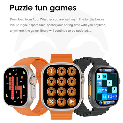 WIWU SW01 Ultra 1.9 inch IPS Screen IP68 Waterproof Bluetooth Smart Watch, Support Heart Rate Monitoring(Orange) - Smart Watches by WIWU | Online Shopping South Africa | PMC Jewellery | Buy Now Pay Later Mobicred