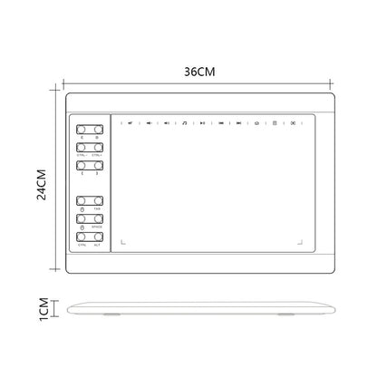 10Moons G10 Mobile Phone Tablet Computer Drawing Digital Screen with 8192 Passive Pen -  by 10Moons | Online Shopping South Africa | PMC Jewellery | Buy Now Pay Later Mobicred