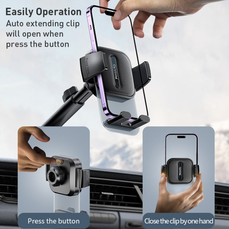 Yesido C261 Suction Cup Type Telescopic Car Phone Holder - Car Holders by Yesido | Online Shopping South Africa | PMC Jewellery | Buy Now Pay Later Mobicred