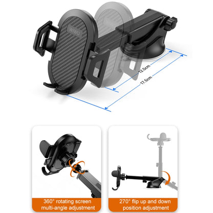 WIWU CH015 Car Suction Cup Type Extendable Bracket - Car Holders by WIWU | Online Shopping South Africa | PMC Jewellery | Buy Now Pay Later Mobicred