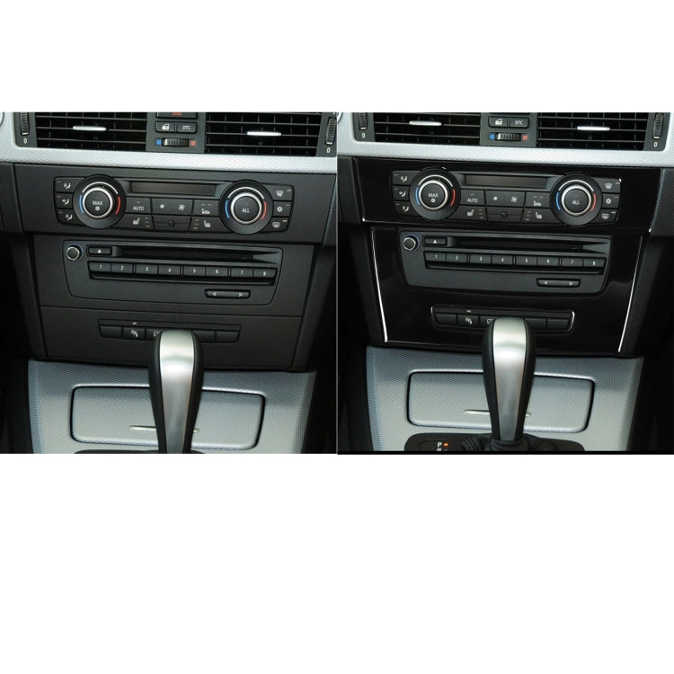 For BMW 3 Series E90/E92 2005-2012 Car Air Conditioner CD Control Panel High with Holes Decorative Sticker, Left and Right Drive Universal - Car Interior Mouldings by PMC Jewellery | Online Shopping South Africa | PMC Jewellery