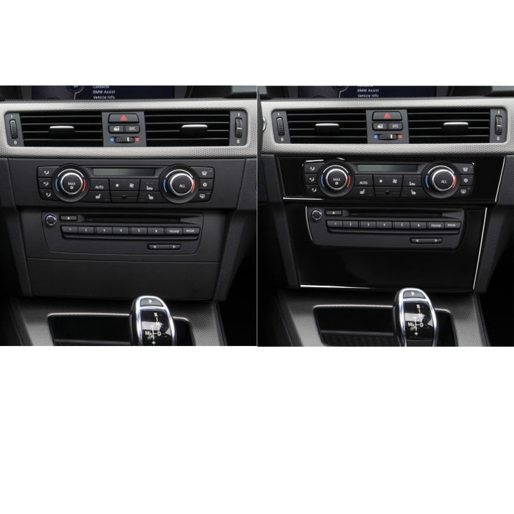 For BMW 3 Series E90/E92 2005-2012 Car Air Conditioner CD Control Panel High without Holes Decorative Sticker, Left and Right Drive Universal - Car Interior Mouldings by PMC Jewellery | Online Shopping South Africa | PMC Jewellery | Buy Now Pay Later Mobicred