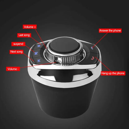 Multifunctional Car Cup Holder Wireless Knob Button Steering Wheel Button Remote Control without Light - Bluetooth Car Kits by PMC Jewellery | Online Shopping South Africa | PMC Jewellery | Buy Now Pay Later Mobicred