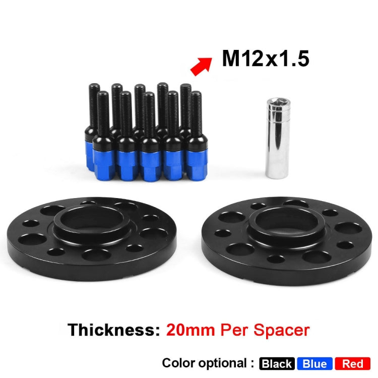 For Mercedes-Benz 20mm Car Modified Wheel Hub Flange Center Wheel Spacer with M12x1.5 Screws (Blue) - Wheels Tires & Parts by PMC Jewellery | Online Shopping South Africa | PMC Jewellery | Buy Now Pay Later Mobicred