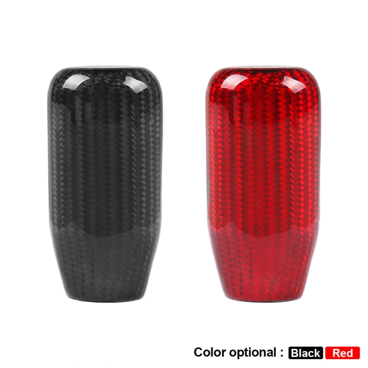 Universal Car Real Carbon Fiber Gear Head (Red) - Shift Knob by PMC Jewellery | Online Shopping South Africa | PMC Jewellery | Buy Now Pay Later Mobicred