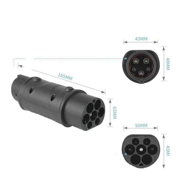 SAE J1772 New Energy Vehicle Charging Gun Type 2 to Type 1 Adapter - EV Charger Accessories by PMC Jewellery | Online Shopping South Africa | PMC Jewellery