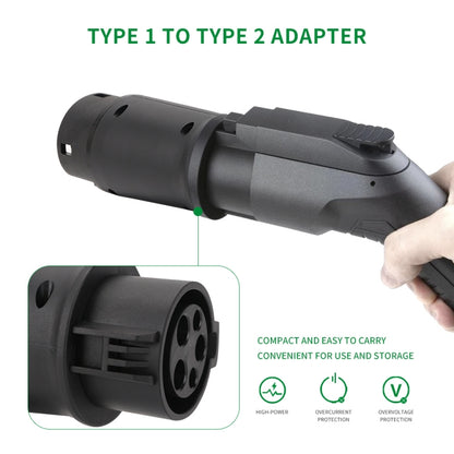 SAE J1772 New Energy Vehicle Charging Gun Type 1 to Type 2 Adapter - EV Charger Accessories by PMC Jewellery | Online Shopping South Africa | PMC Jewellery