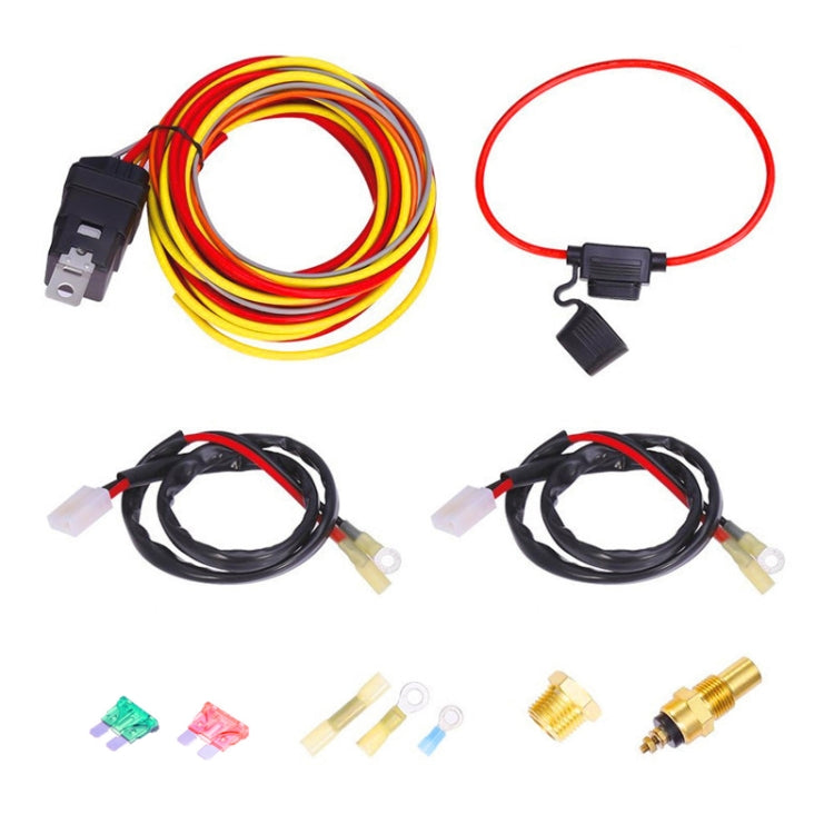 Car 12V 40A 165-185 Degree Electric Cooling Fan Thermostat Temperature Sensor Switch Set - DIY Cables by PMC Jewellery | Online Shopping South Africa | PMC Jewellery | Buy Now Pay Later Mobicred