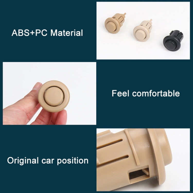 For BMW E90 / F18 Left Driving Car Rear Seat Headrest Switch Button 52207251371-1(Beige White) - Car Switches by PMC Jewellery | Online Shopping South Africa | PMC Jewellery