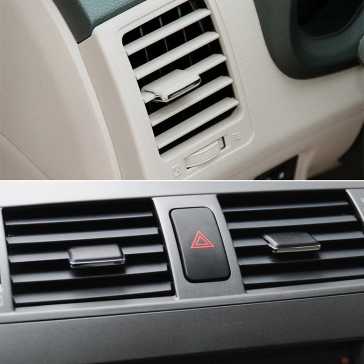 For Toyota Corolla Left-hand Drive Car Left and Right Air Conditioning Air Outlet Paddle (Beige) - Air Conditioning System by PMC Jewellery | Online Shopping South Africa | PMC Jewellery | Buy Now Pay Later Mobicred