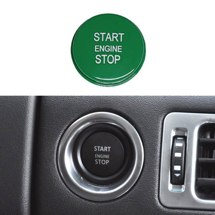 One-key Start Engine Stop Switch Button for Land Rover Range Rover Executive, Left Driving (Green) - Car Switches by PMC Jewellery | Online Shopping South Africa | PMC Jewellery | Buy Now Pay Later Mobicred