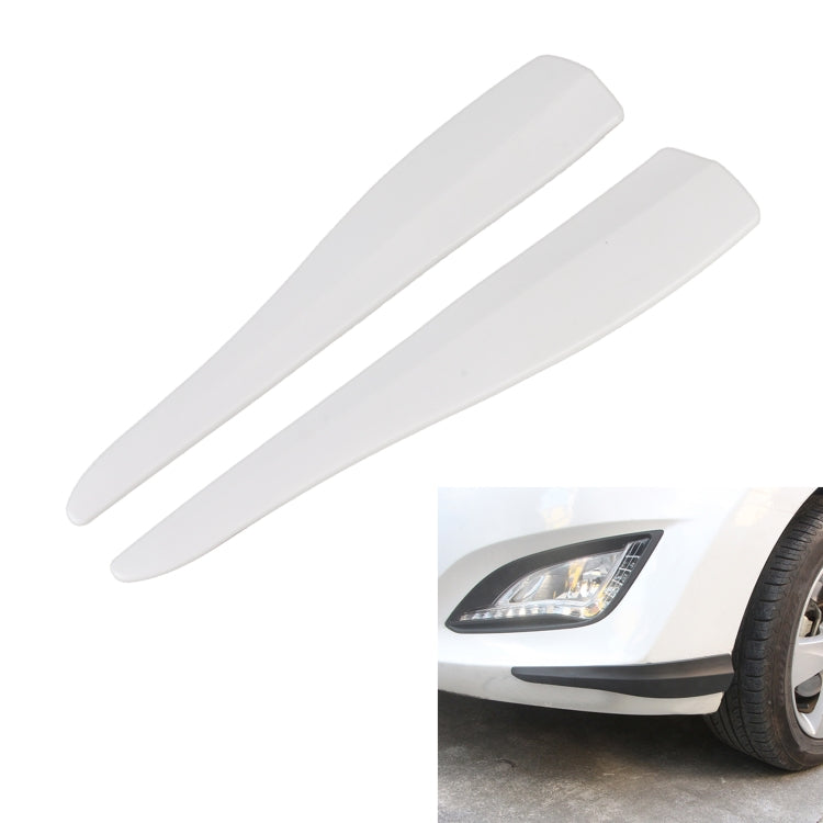 1 Pair Car Solid Color Silicone Bumper Strip, Style: Short (White) - Anti Collision Sticker by PMC Jewellery | Online Shopping South Africa | PMC Jewellery | Buy Now Pay Later Mobicred