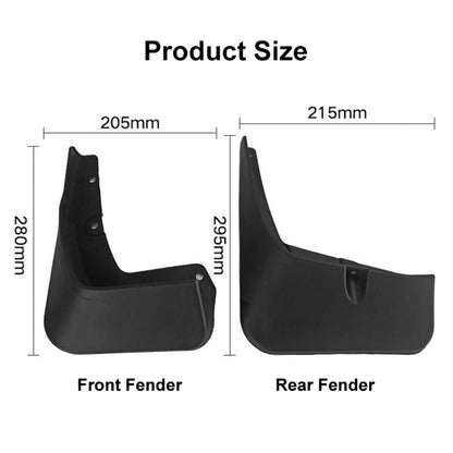 For Suzuki VITARA  2016-2019 4pcs/Set Car Auto Soft Plastic Splash Flaps Fender Guard - Mudguards by PMC Jewellery | Online Shopping South Africa | PMC Jewellery | Buy Now Pay Later Mobicred