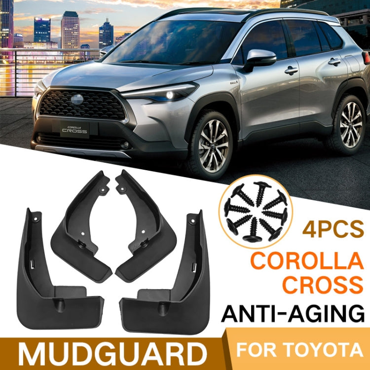 For Toyota Corolla Cross 2020 4pcs/Set Car Auto Soft Plastic Splash Flaps Fender Guard - Mudguards by PMC Jewellery | Online Shopping South Africa | PMC Jewellery | Buy Now Pay Later Mobicred