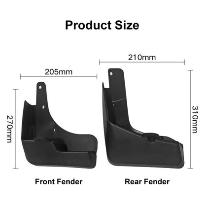 For Nissan X-TRAIL 2014-2020 4pcs/Set Car Auto Soft Plastic Splash Flaps Fender Guard - Mudguards by PMC Jewellery | Online Shopping South Africa | PMC Jewellery | Buy Now Pay Later Mobicred