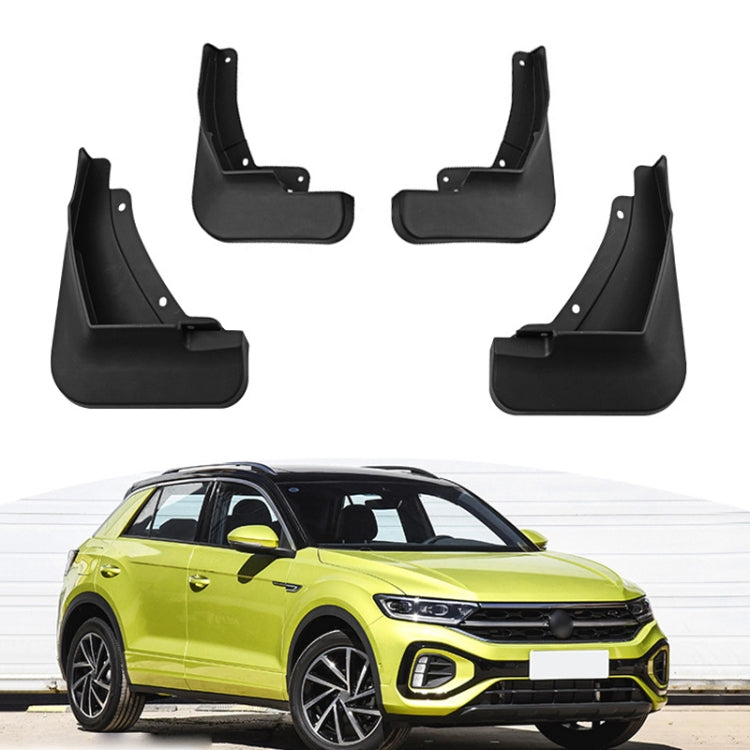 For Volkswagen T-ROC 2023 4pcs/Set Car Auto Soft Plastic Splash Flaps Fender Guard - Mudguards by PMC Jewellery | Online Shopping South Africa | PMC Jewellery | Buy Now Pay Later Mobicred