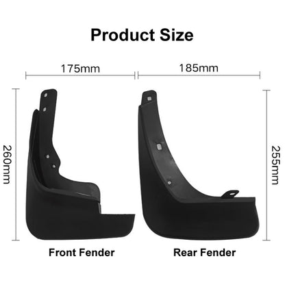 For Hyundai i30 / i30cw Wagon 2007-2012 4pcs/Set Car Auto Soft Plastic Splash Flaps Fender Guard - Mudguards by PMC Jewellery | Online Shopping South Africa | PMC Jewellery | Buy Now Pay Later Mobicred