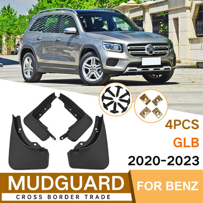 For Mercedes-Benz GLB 2020-2023 4pcs/Set Car Auto Soft Plastic Splash Flaps Fender Guard - Mudguards by PMC Jewellery | Online Shopping South Africa | PMC Jewellery | Buy Now Pay Later Mobicred