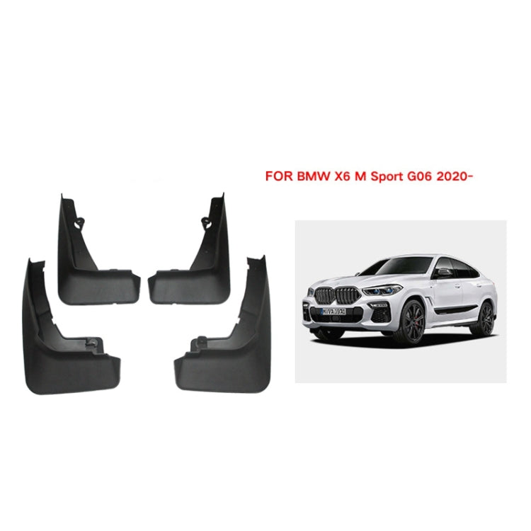 For BMW X6 G06 Sports 2020-2023 4pcs/Set Car Auto Soft Plastic Splash Flaps Fender Guard - Mudguards by PMC Jewellery | Online Shopping South Africa | PMC Jewellery | Buy Now Pay Later Mobicred