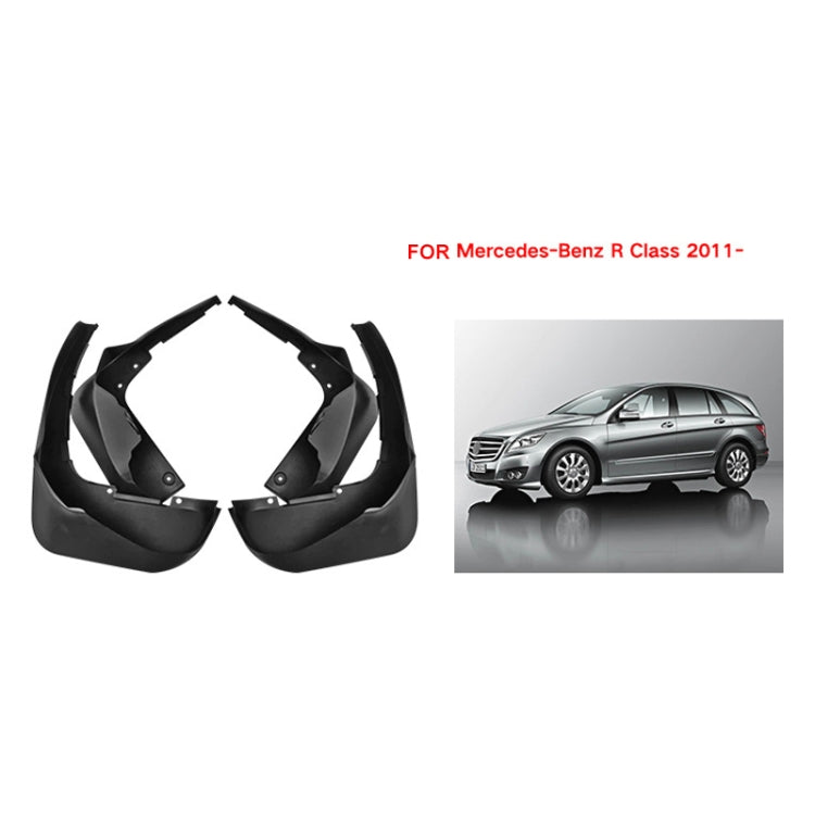 For Mercedes-Benz R-class 2011-2022 4pcs/Set Car Auto Soft Plastic Splash Flaps Fender Guard - Mudguards by PMC Jewellery | Online Shopping South Africa | PMC Jewellery | Buy Now Pay Later Mobicred