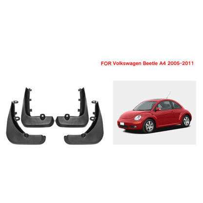 For Volkswagen Beetle 2005-2011 4pcs/Set Car Auto Soft Plastic Splash Flaps Fender Guard - Mudguards by PMC Jewellery | Online Shopping South Africa | PMC Jewellery | Buy Now Pay Later Mobicred