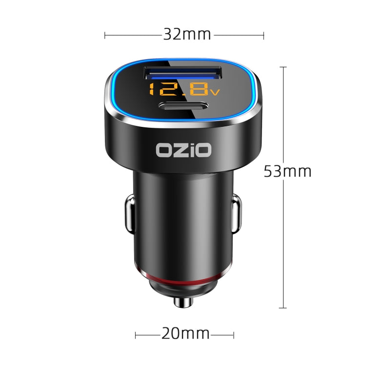 Ozio MX04TC PD + QC3.0 Dual USB Ports Car Mini Charger - Car Charger by ozio | Online Shopping South Africa | PMC Jewellery | Buy Now Pay Later Mobicred