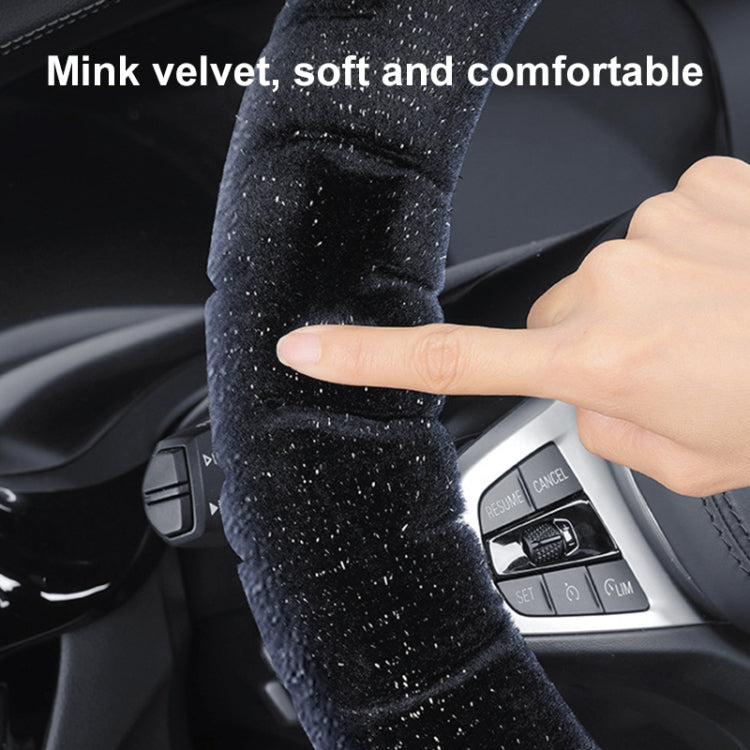 D Style Car Universal Self Heating Plush Warm Anti-skid Steering Wheel Cover, Diameter: 38cm (Beige) - Steering Wheel Accessories by PMC Jewellery | Online Shopping South Africa | PMC Jewellery | Buy Now Pay Later Mobicred