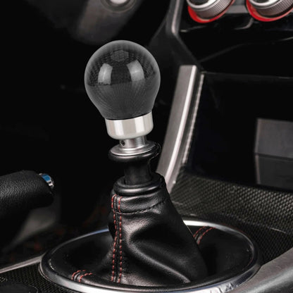 Car Carbon Fiber Pattern Gear Shift Knob Round Modified Gear Shift Head (Black) - Shift Knob by PMC Jewellery | Online Shopping South Africa | PMC Jewellery | Buy Now Pay Later Mobicred