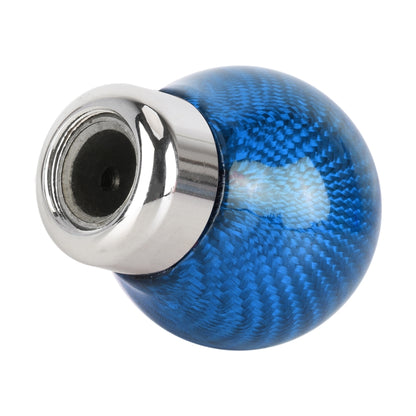 Car Carbon Fiber Pattern Gear Shift Knob Round Modified Gear Shift Head (Blue) - Shift Knob by PMC Jewellery | Online Shopping South Africa | PMC Jewellery | Buy Now Pay Later Mobicred