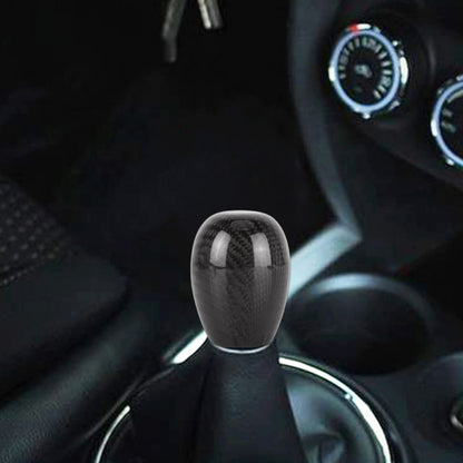 Car Carbon Fiber Pattern Gear Shift Knob Short Style Duck Egg Type Automatic Gear Head (Black) - Shift Knob by PMC Jewellery | Online Shopping South Africa | PMC Jewellery | Buy Now Pay Later Mobicred