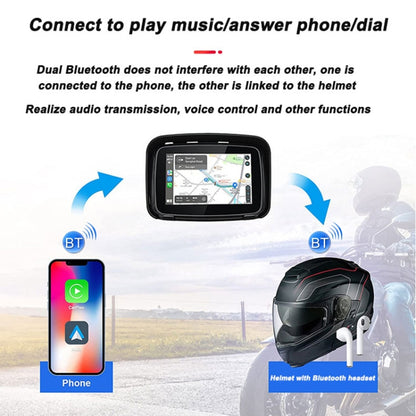 P502M Motorcycles Portable Waterproof 5 inch Wireless Carplay GPS Navigator - Electrical Instruments by PMC Jewellery | Online Shopping South Africa | PMC Jewellery | Buy Now Pay Later Mobicred