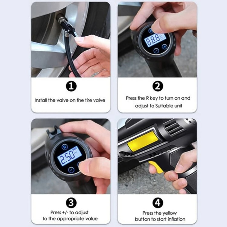 Car Portable Mini Wireless Digital Display Tire Inflator Pump - Inflatable Pump by PMC Jewellery | Online Shopping South Africa | PMC Jewellery