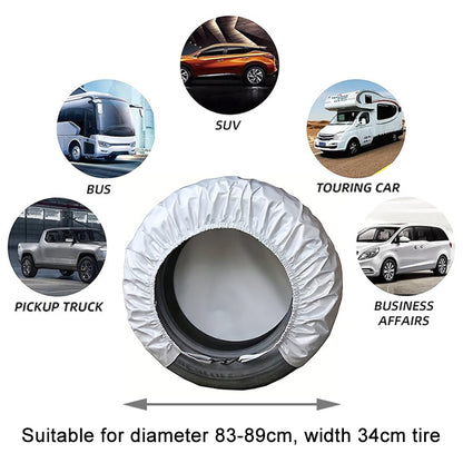 4pcs / Set Car Tire 420D Oxford Cloth Protective Cover, Diameter: 83-89cm, Width: 34cm - Window Foils & Solar Protection by PMC Jewellery | Online Shopping South Africa | PMC Jewellery | Buy Now Pay Later Mobicred