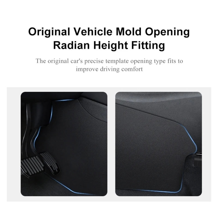 For Tesla Model Y 2pcs / Set Car Center Console Inside Leather Anti-kick Pad - Car Interior Mouldings by PMC Jewellery | Online Shopping South Africa | PMC Jewellery | Buy Now Pay Later Mobicred